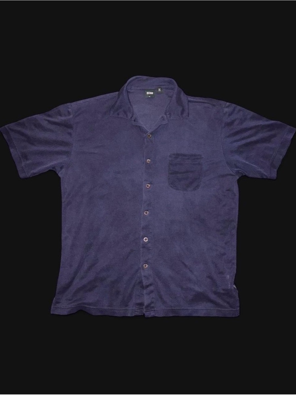 Vintage Y2K BOSS Hugo Boss Golf Navy Button Down Front Shirt